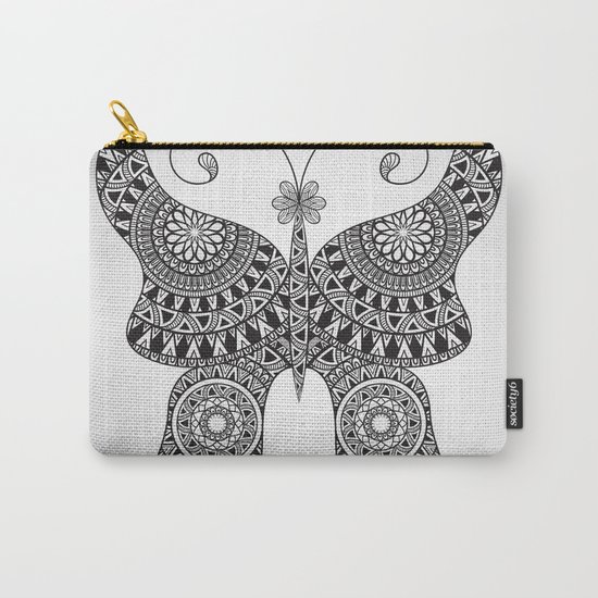 Drawn Butterfly Carry-All Pouch