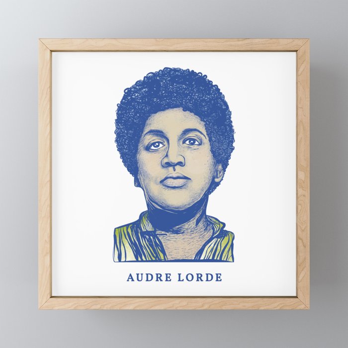 Audre Lorde Framed Mini Art Print