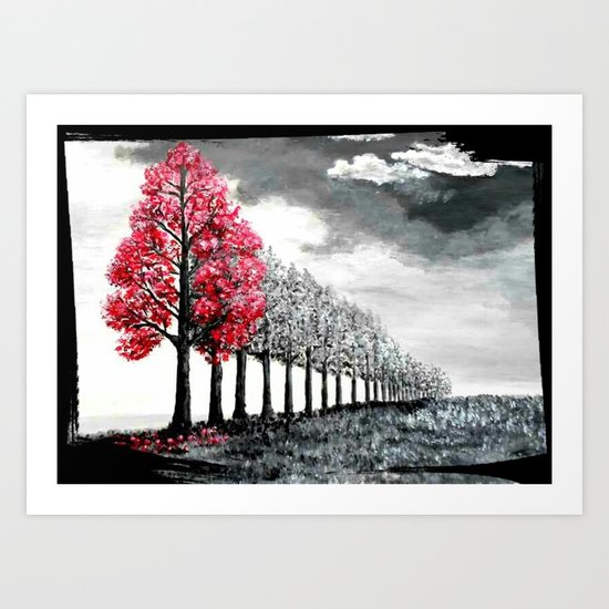 The rain is coming Art Print