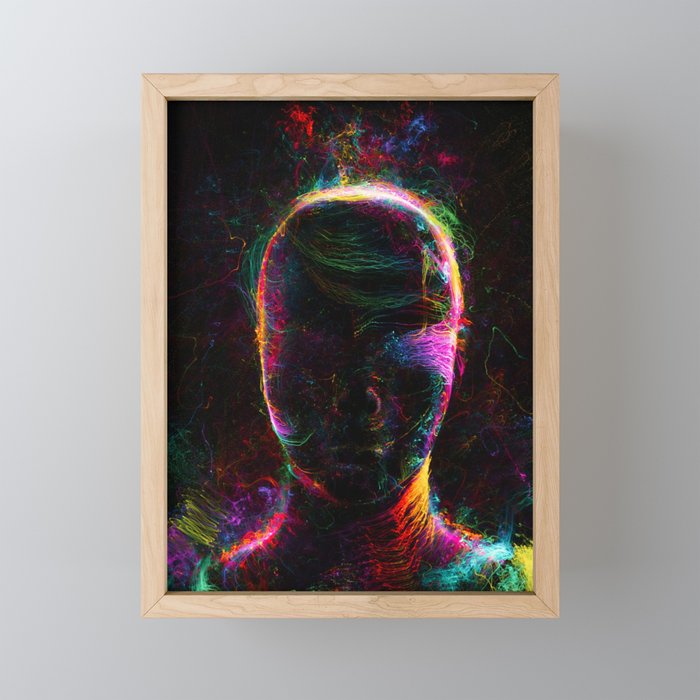 Psychedelic Human Framed Mini Art Print