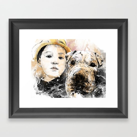 Best Friends Framed Art Print