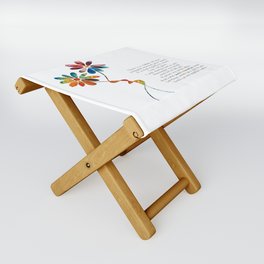 Ribbon Of Love Grief And Sympathy Art Folding Stool
