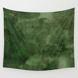 Green Watercolor Texture Wall Tapestry