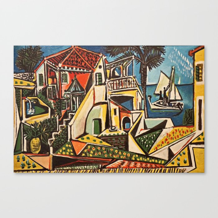Mediterranean Landscape (1952) - Pablo Picasso Canvas Print