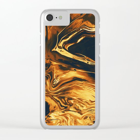 Gold Clear iPhone Case