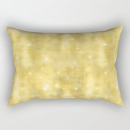Glam Yellow Diamond Shimmer Glitter Rectangular Pillow