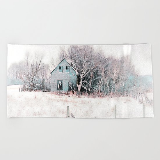 Tattered Curtains Beach Towel