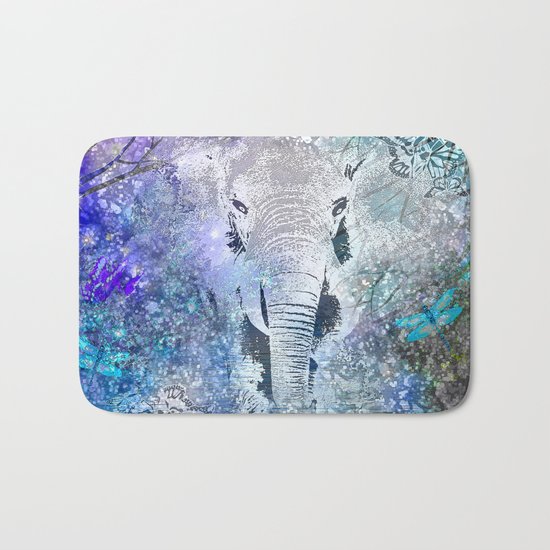 ELEPHANT IN THE STARRY LAKE Bath Mat