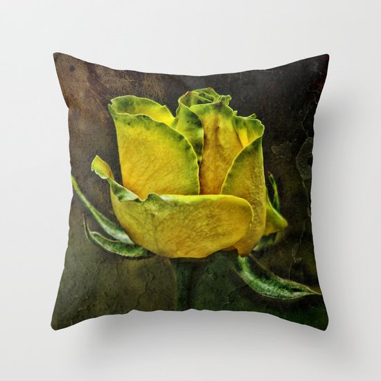 Rose Of Yellow Throw Pillow