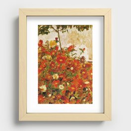 Egon Schiele Field of Flowers 1910 Recessed Framed Print