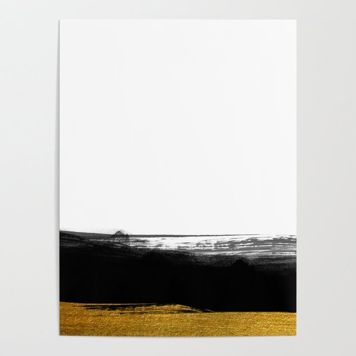 Black and Gold grunge stripes on clear white background - Stripe - Striped  Poster by Art by Simplicity of life | Society6