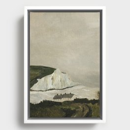 White Cliffs Framed Canvas