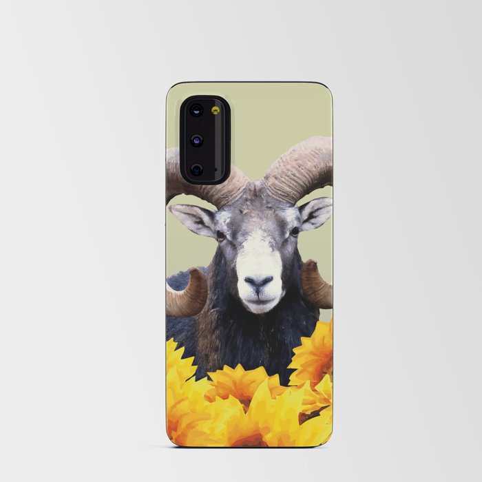 Aries Mouflon Sunflower Blossoms Android Card Case