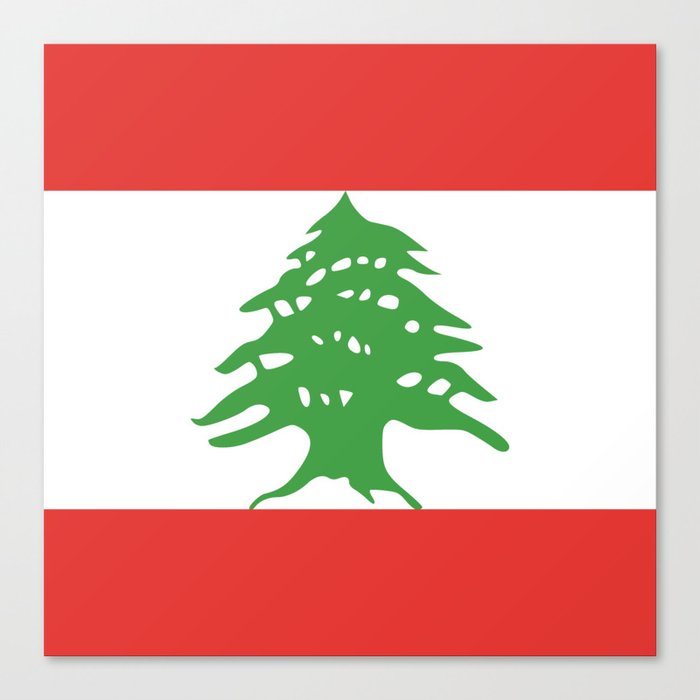 Download Lebanon flag emblem Canvas Print by textures | Society6