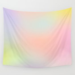 Modern abstract rainbow unicorn pastel ombre gradient Wall Tapestry