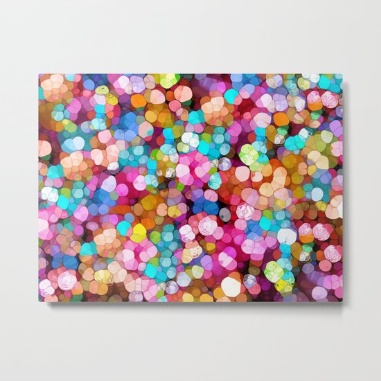 Rainbow Party Colors Metal Print