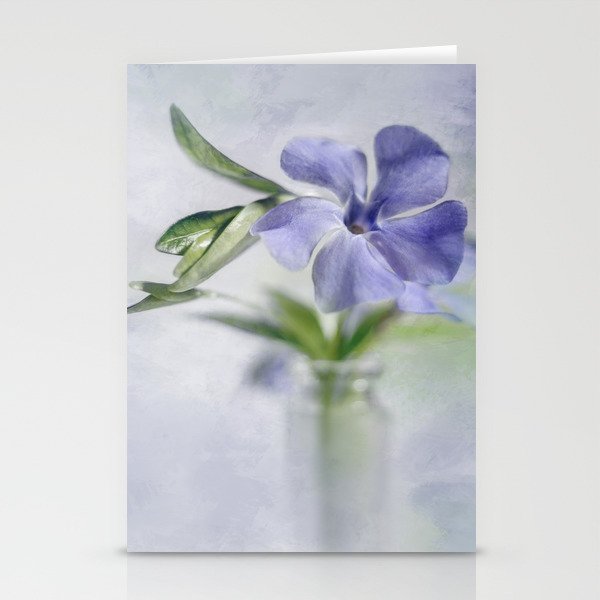 Periwinkle in vial Art #2 Stationery Cards