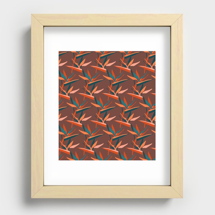 Chocolate Windy Sunset Recessed Framed Print