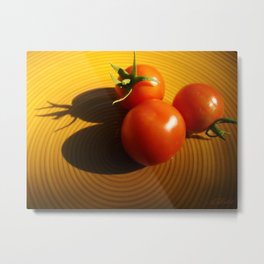 Abstract Tomato Metal Print