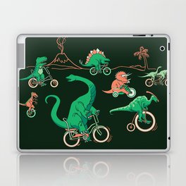Dinosaurs on Bikes! Laptop & iPad Skin