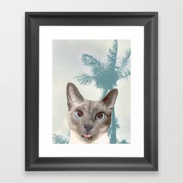 Tropical Blep Framed Art Print