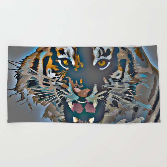 Tiger Beach Towel