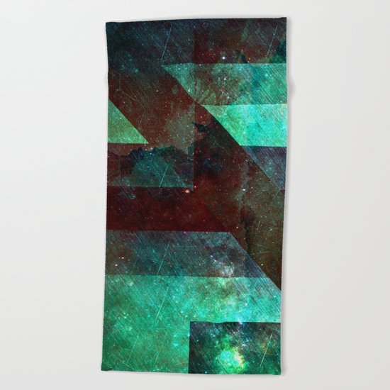 Emerald Nebulæ Beach Towel