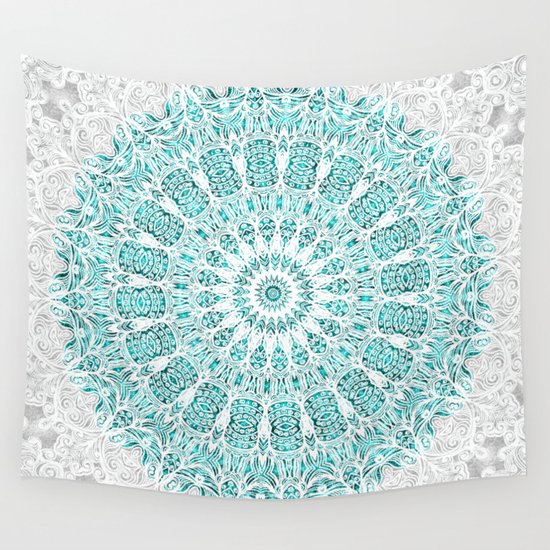 A Glittering Mandala Wall Tapestry