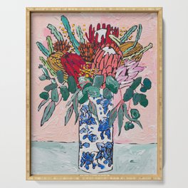 Australian Native Bouquet of Flowers after Matisse Serving Tray