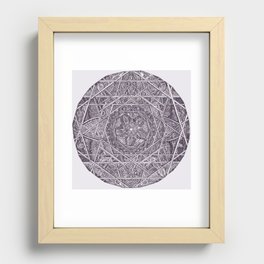 Milkweed Mandala | Purple Recessed Framed Print