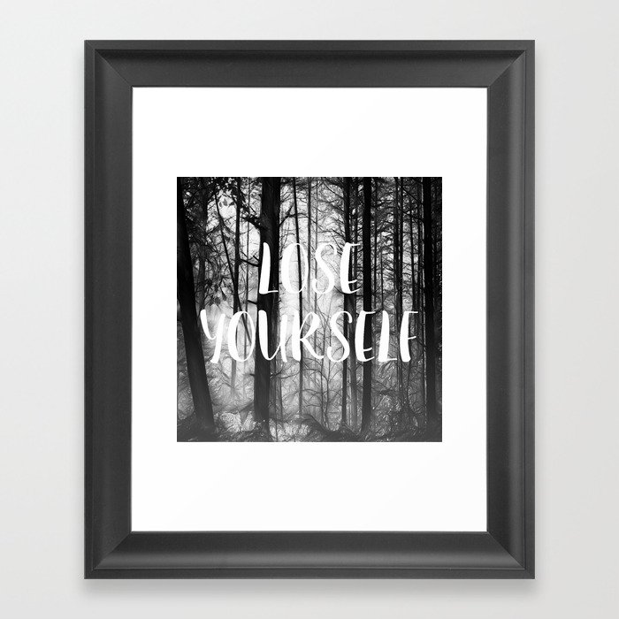 Forest - Lose Yourself Framed Art Print