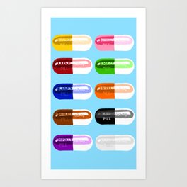 Pill Popper Art Print