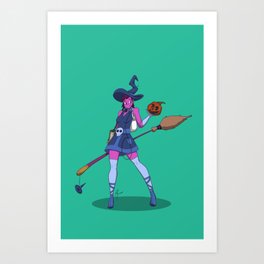 Cute Witch Art Print
