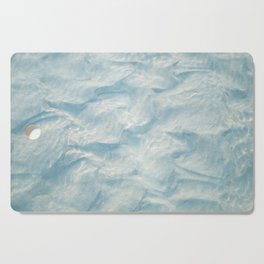 Water ripples and sand in de sea art print - beach coastal blue pattern - nature and travel photography Cutting Board