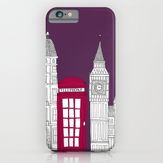 Night Sky // London Red Telephone Box iPhone & iPod Case