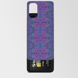Garden of Magic Flowers Bohemian Arabesque Purple Magenta Turquoise Android Card Case
