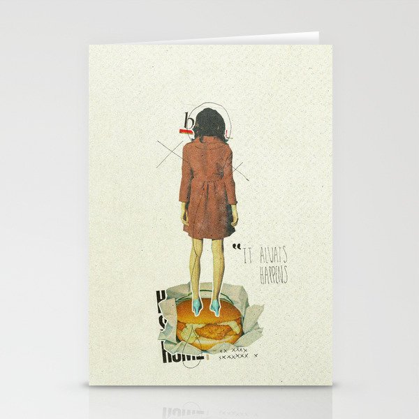 It Always Happens | Collage Stationery Cards