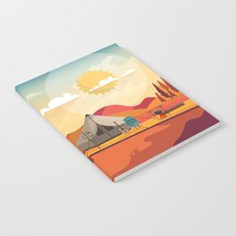 Wild Camping Autumn Landscape Notebook