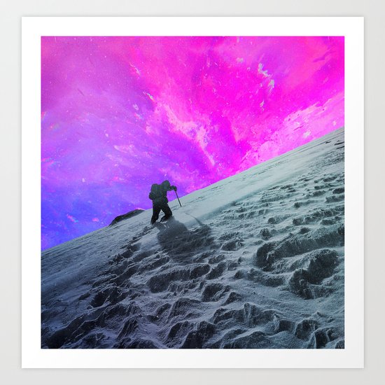 Lone Hiker Art Print