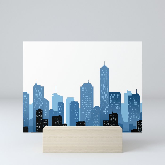 City Landscape Mini Art Print