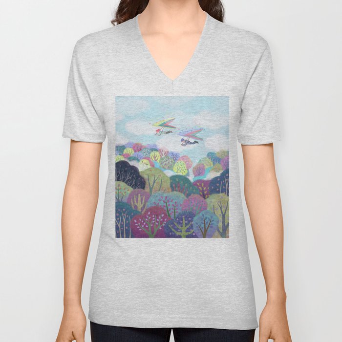 from the sky V Neck T Shirt