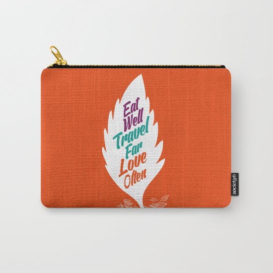 eat well travel far love often Carry-All Pouch