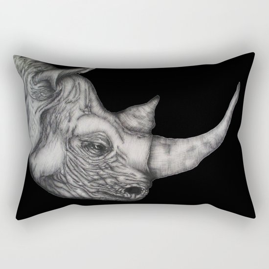 Roy in Black Rectangular Pillow