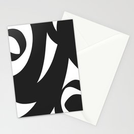 Simple Black and White Drawing Stationery Card
