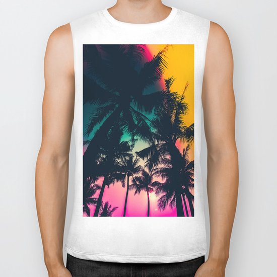Infrared palms Biker Tank