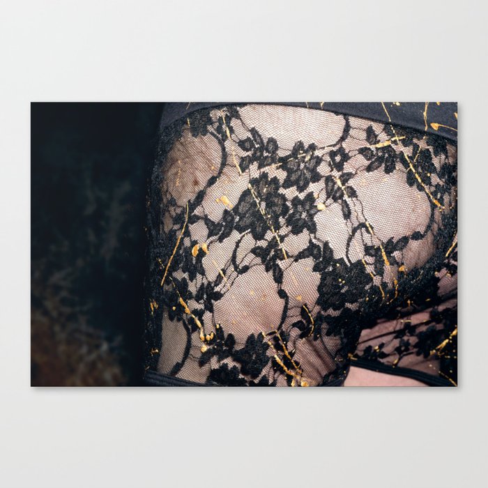 Black and Gold Canvas Print