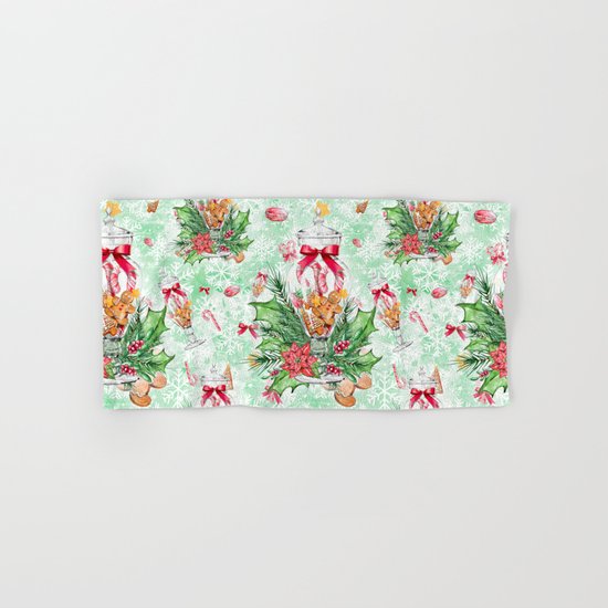 Christmas gingerbread candy cane #2 Hand & Bath Towel