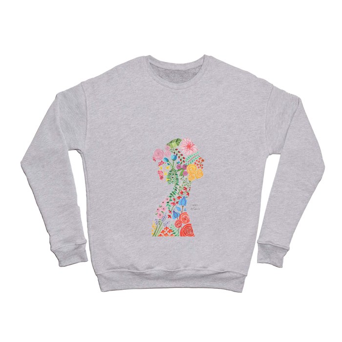 Floral Silhouette Crewneck Sweatshirt
