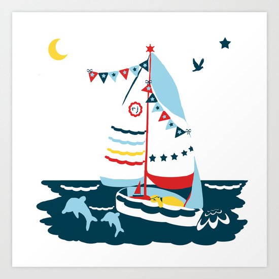 The Scallop Sea Art Print