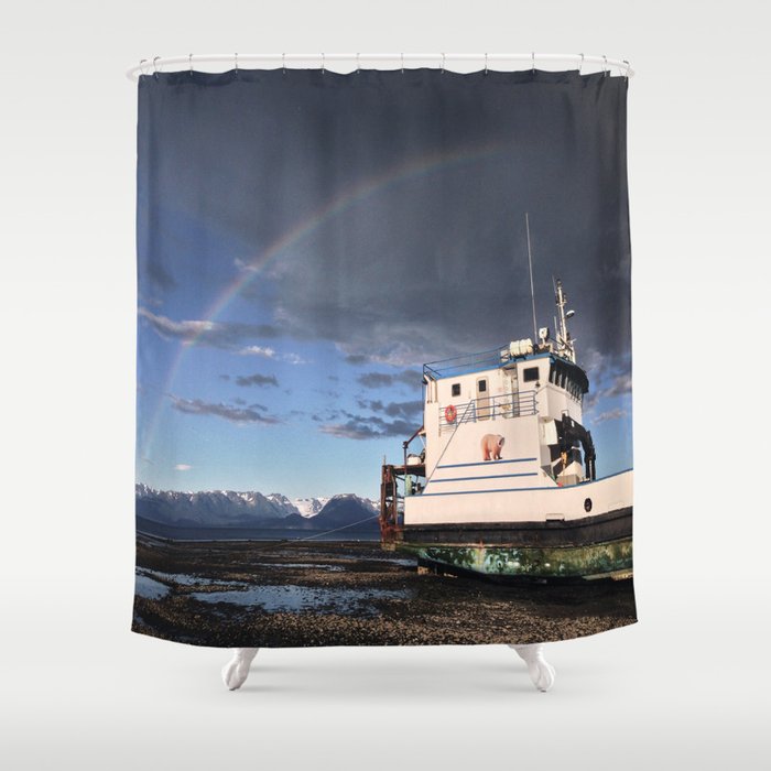Homer, Alaska Shower Curtain